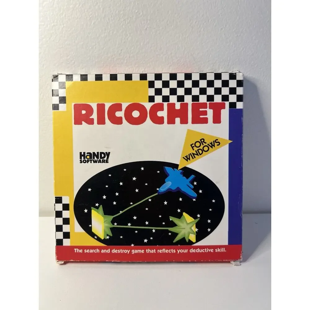 FLOPPY DISC GAME RICOCHET FOR WINDOWS PROGRAM PC MS-DOS COMPUTER 3.5